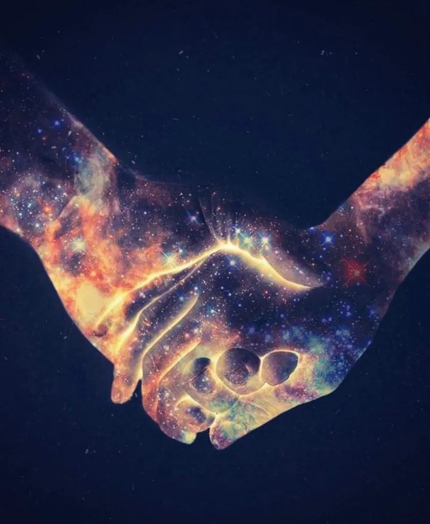 Holding hands